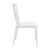 36" White Stackable Outdoor Patio Dining Chair - IMAGE 4