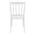 36" White Stackable Outdoor Patio Dining Chair - IMAGE 5