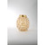 9.5" Amber and Gold Glass Bubbled Oval Glass Vase - IMAGE 1
