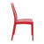 35" Red High Back Stackable Outdoor Patio Dining Chair - IMAGE 4