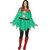 Green Adult One Size Elf Christmas Poncho - IMAGE 2