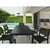 33" Black Stackable Outdoor Patio Dining Arm Chair - IMAGE 6
