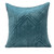 20" Blue Soft Textured Velvet Transitional Throw Pillow - IMAGE 1