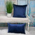 Quilted Honeycomb Stitch Rectangular Throw Pillow - 24" - Navy Blue - IMAGE 3