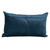 Quilted Honeycomb Stitch Rectangular Throw Pillow - 24" - Navy Blue - IMAGE 6