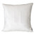 20" White Quilted Oval Pattern Throw Pillow - IMAGE 1