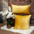 20" Yellow Transitional Quilted Throw Pillow