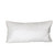 24" White Transitional Velvet Rectangular Throw Pillow - IMAGE 1