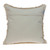 Embroidered Medallion Cotton Throw Pillow - 18" - Beige and Dark Brown