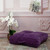 Tufted Cotton Square Floor Pillow - 24" - Purple - IMAGE 1
