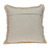 Embroidered Medallion Cotton Throw Pillow - 18" - Beige and Brown
