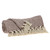 Brown and Beige Woven Handloom Herringbone and Gingham Throw Blanket 52" x 67" - IMAGE 3
