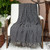 Black Casual Transitional Woven Handloom Throw 52" x 67" - IMAGE 2