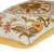 20" Beige and Orange Embroidered Floral Tapestry Rectangular Throw Pillow - IMAGE 4