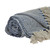 Blue and Beige Transitional Woven Handloom Throw Blanket 52” x 67” - IMAGE 4