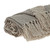 Beige and Brown Blended Wool Throw Blanket 52" x 67" - IMAGE 4