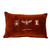 20" Orange and Gold Embroidered Rectangular Throw Pillow - IMAGE 1