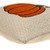 Knitted Pumpkin Fall Harvest Throw Pillow - 20" - Beige and Orange - IMAGE 5