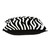 20" Black and White Zebra Print Throw Pillow - IMAGE 3