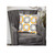 20" Gray and Orange Cotton with Embroidery Throw Pillow - IMAGE 6