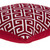 20" Red and White Greek Key Throw Pillow - IMAGE 4