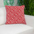 20" Red and White Greek Key Throw Pillow - IMAGE 6