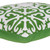 20" Green and White Morroccon Stencil Throw Pillow - IMAGE 4