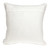 Geometric Embroidered Cotton Throw Pillow - 20" - Orange and White - IMAGE 6