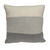 Knitted Three Tone Cotton Throw Pillow - 20" - Beige and Grey