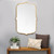 36" Gold Solid Metal Mirror - IMAGE 2