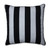 Striped Outdoor Patio Square Throw Pillow - 25" - Black and White - IMAGE 1