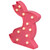 9.5" LED Lighted Pink Easter Bunny Marquee Wall Sign - IMAGE 4