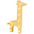LED Lighted Giraffe Marquee Wall Art - 11.5" - Yellow - IMAGE 4