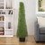 5' Artificial Boxwood Cone Topiary Tree with Round Pot, Unlit - IMAGE 2