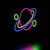 LED Ringed Planet Neon Lighted Wall Art - 16" - IMAGE 4