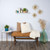 26.5" White and Gold Modern Wash Wood and Metal Wall Shelf - IMAGE 2