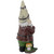Gnome with Butterfly and Ladybug Outdoor Garden Statue - 15.25" - IMAGE 5
