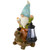 12.5" Solar LED Lighted Gnome and Turtle Outdoor Garden Statue - IMAGE 4