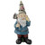 Gnome with Shovel Outdoor Garden Statue - 15.25" - IMAGE 1