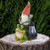 12.5" Solar LED Lighted Gnome and Frog Outdoor Garden Statue - IMAGE 2