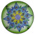 Peacock Flower Tail Glass Patio Side Table - 19" - IMAGE 3