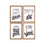 Set of 4 White Wash Dry Fold and Repeat High Gloss Laundry Wall Art 15.75" - IMAGE 1