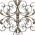 36" Champagne Ornate Scroll Wall Design - IMAGE 3