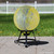 10" Yellow and Blue Reflective Speckled Glass Outdoor Garden Gazing Ball - IMAGE 3