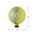 10" Yellow and Blue Reflective Speckled Glass Outdoor Garden Gazing Ball - IMAGE 5