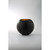 10" Black Spherical Glass Vase Tabletop Decoration - IMAGE 1