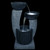 32" Lighted Blue Modern Tiered Outdoor Garden Water Fountain - IMAGE 3