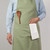 Solid Adjustable Unisex Kitchen Apron - 32" - Sage Green - IMAGE 4