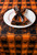 60" x 84" Orange and Black Jack-O-Lanterns Checkered Woven Halloween Table Cloth - IMAGE 2