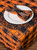 Buffalo Check Rectangular Halloween Tablecloth - 84" - Orange and Black - IMAGE 5